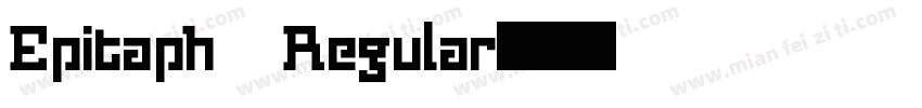 Epitaph Regular字体转换